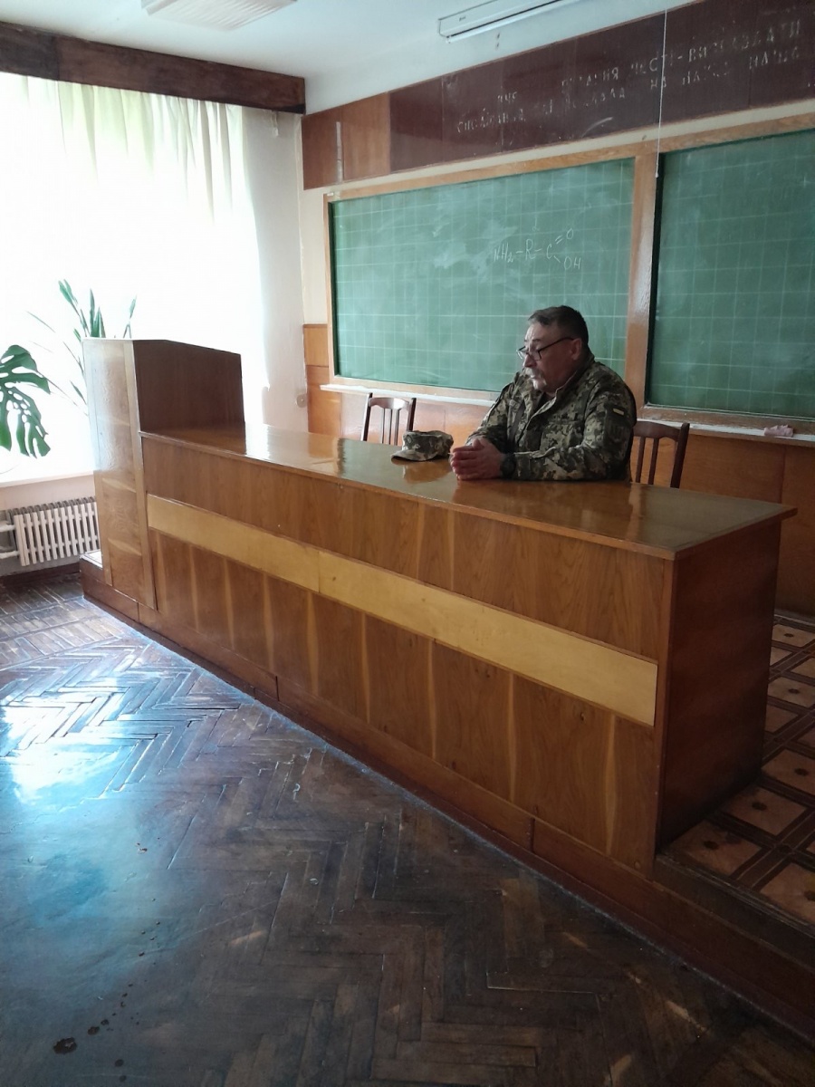 Зустріч студентів із захисником України, ветераном російсько-української війни Володимиром Гетьманом